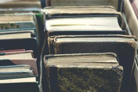Old book close up Foto stock