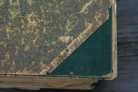 Old book close up Stock Photos