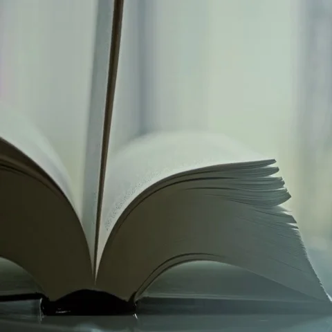Old book close-up, Red Epic slow motion clip Stock Footage 69464860
