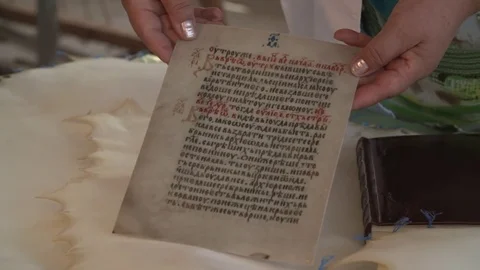 Old book details Stock Footage 81716963