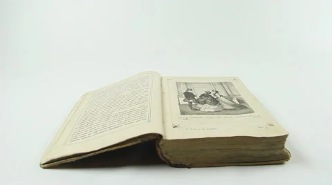 Old book dolly Stock Footage 42814472