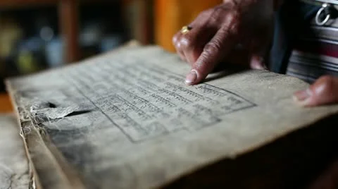 Old book Video stock 24658106