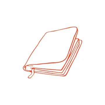 Old book hand drawn design decoration vector Stock Illustration