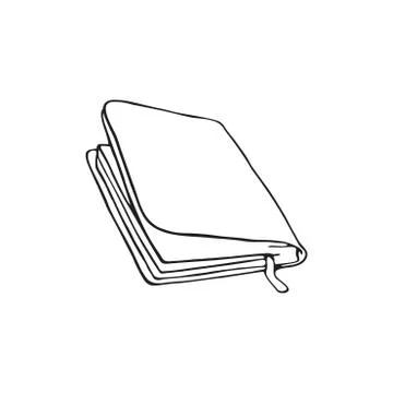 Old book hand drawn design decoration vector Stock Illustration
