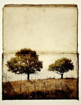 Old book with illustration Stock Illustration