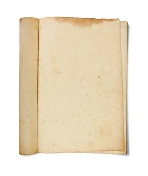Old book isolated Stock Photos