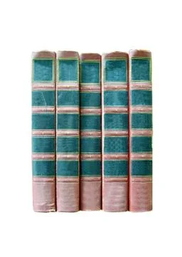 Old book isolated Foto stock