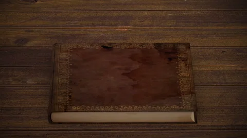 Old Book Open in a 3D animation Stock Footage 252001174