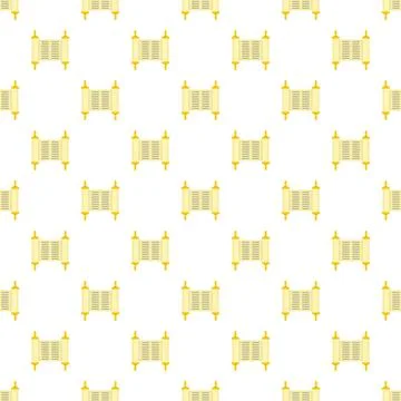 Old book rolled papyrus pattern seamless Illustrazione stock