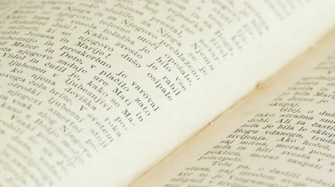 Old book rotating, close up Stock Footage 63776691