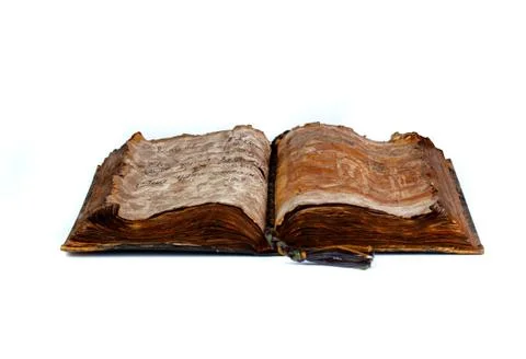 The old book in the spread Stock Photos