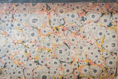 Old book texture and back cover and front page Stock Photos