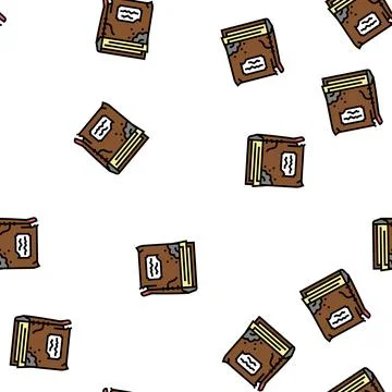 Old book vector seamless pattern Stock Illustration