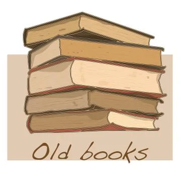 Old book vintage vector Stock Illustration
