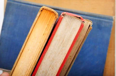 Old book on white background Stock Photos