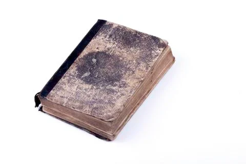 Old book on white background Stock Photos