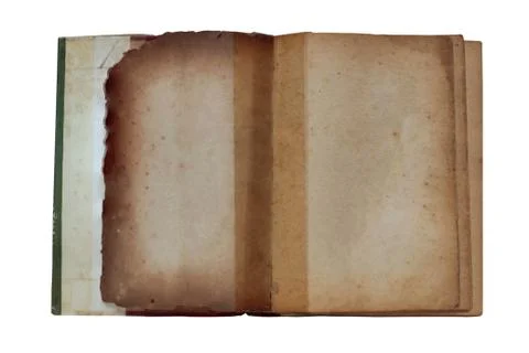 Old book on a white background. Stock Photos