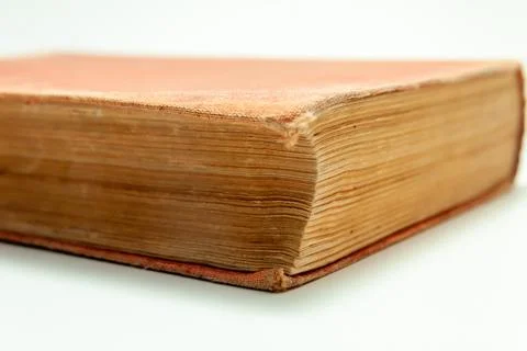 Old book on white background Stock Photos