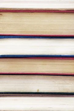 Old books, close up Stock Photos