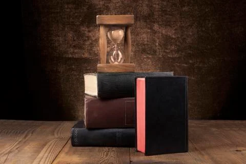 Old Books Pile Stock Photos