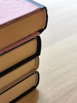 Old books. Stack of old books. Books on the table Stock Photos
