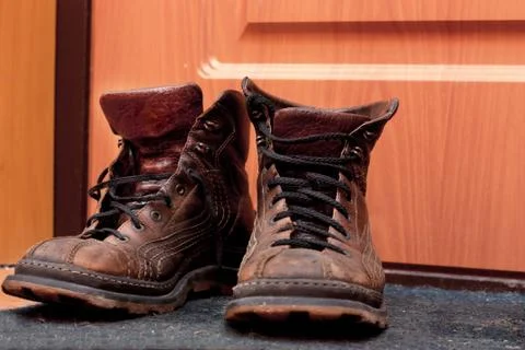 Old boots Stock Photos