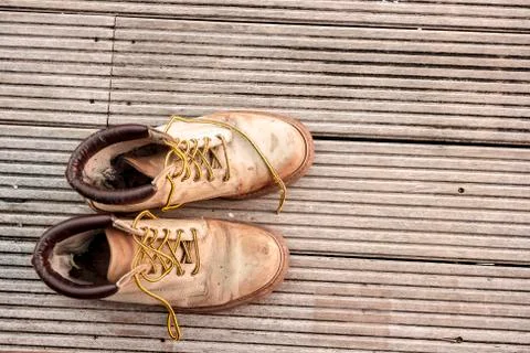 Old boots Stock Photos