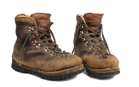 Old boots used Stock Photos