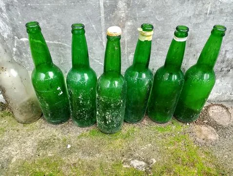 The old bottles Foto stock