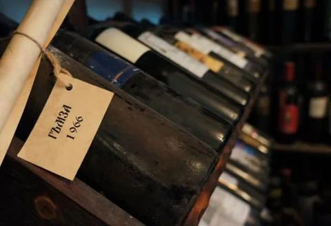 Old Bottles of Wine Stock Photos