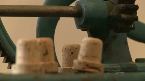 Old bottling machine. Stock Footage 63226067