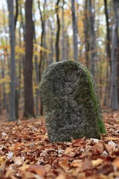 Old Boundary Stone Stock Photos