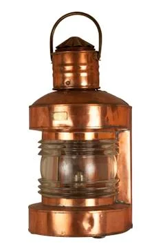 Old brassy lantern Stock Photos