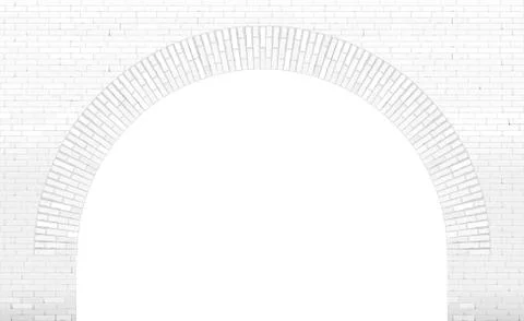 Old brick arch loft facade Stock Illustration