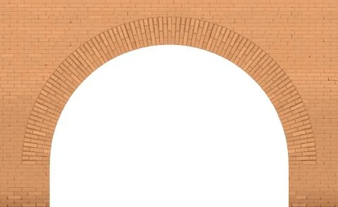 Old brick arch loft facade Stock Illustration