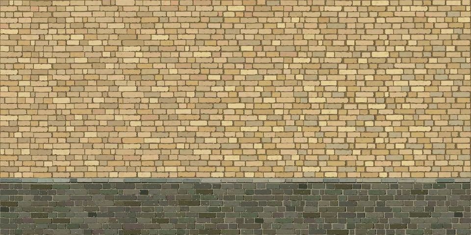 Old brick block wall rough texture two tone graphic illustration. Masonry w.. Ilustración de archivo