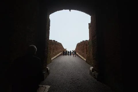 Old brick bridge Stock Photos