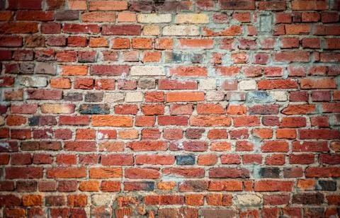 Old brick brown wall background Foto stock