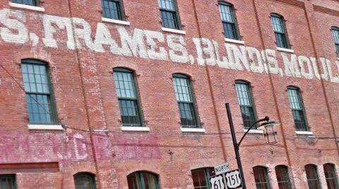 Old Brick Building Stock Footage 25194201