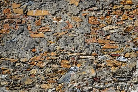 Old brick cement wall Stock Photos