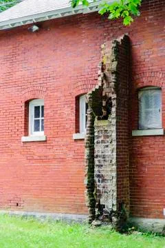 Old brick chimney Foto stock