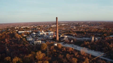 Old brick factory Stock Footage 146095905