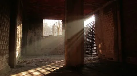 Old brick factory interior _4 Stock Footage 8983893