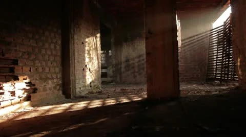 Old brick factory interior _5 Stock Footage 8983913