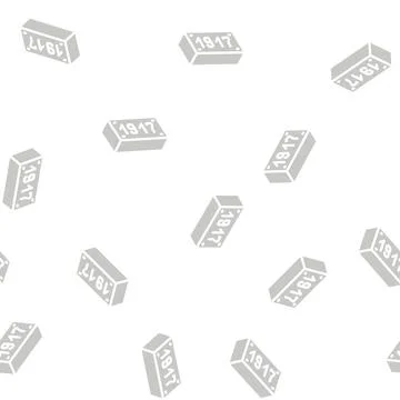 Old brick glyph vector seamless pattern 스톡 일러스트