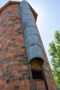 Old Brick Grain Silo Stock Photos
