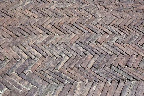 Old brick pavement Stock Photos