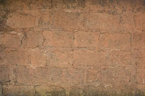 Old brick red wall. Rough texture. Masonry Stock Photos