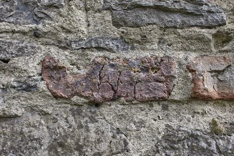 Old brick stone wall. material texture background. Stock Photos