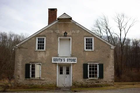 Old brick store Stock Photos